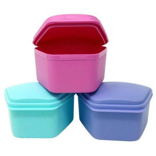 D2D Denture Boxes – Assorted Colors (12 pcs) - D2D-DENBOX