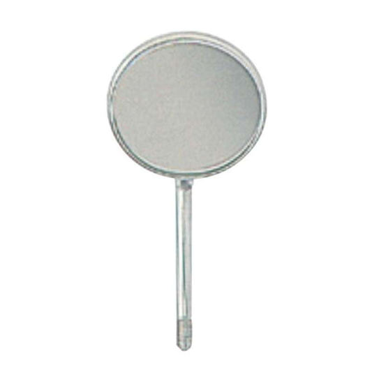D2D Front Surface (Rhodium) Mouth Mirror #5 – Simple Stem (12 in a box) – KM-4516
