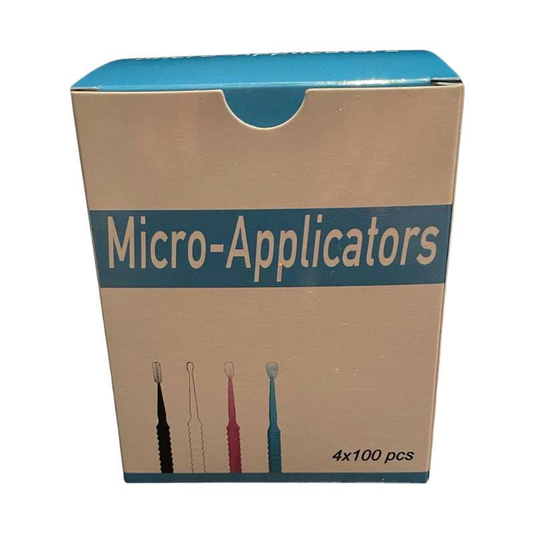 D2D Micro Applicator Brush Tips – 4 Barrels (400 Pieces)