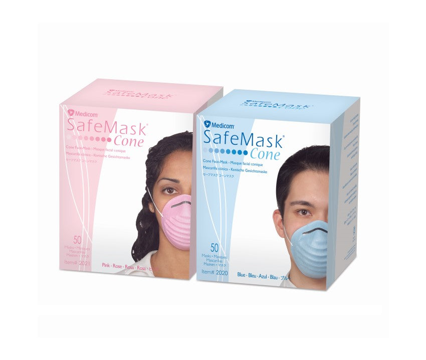 MASKS #2020 Cone Shape Blue  (Medicom) (50)