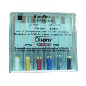 SURE-FLEX K-FILE 21mm NI-TI (DENTSPLY) (6)