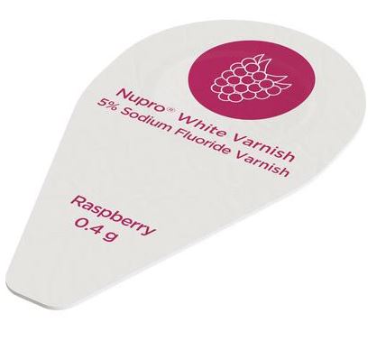 NUPRO  White Varnish 5% Raspberry  (100 x 0.4g) #130214 (DENTSPLY)