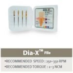 DIA-X Ni-Ti Rotary FILES 25 mm Pkg 4 (Diadent)