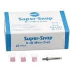 SHOFU #L524 SUPER-SNAP Buff Disk Mini (25)+Mandrel