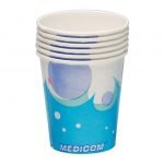 CUPS 4 oz Poly-coated Paper Bubbles       Cs 1000 #113-CH (MEDICOM)