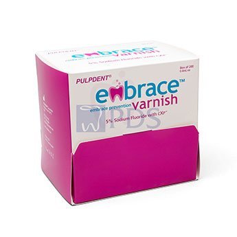 EMBRACE Varnish 200x.04 Unit Dose 5% Sodium Flouride w/Brushes #FV200