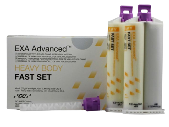 GC America EXA  Advanced Fast Set Heavy Body Refill 2x48ml+6 Tips #137110