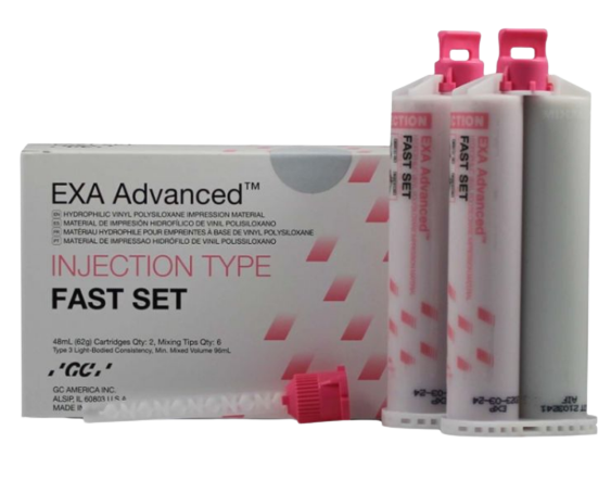 GC America EXA  Advanced Fast Set Injection Refill 2x48ml+6 Tips #137113