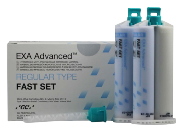 GC America EXA  Advanced Fast Set Regular Body Refill 2x48ml+6 Tips #137111