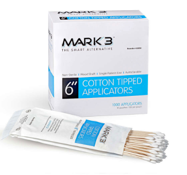 MARK3 COTTON TIPPED APPL. 6″ Bx-1000